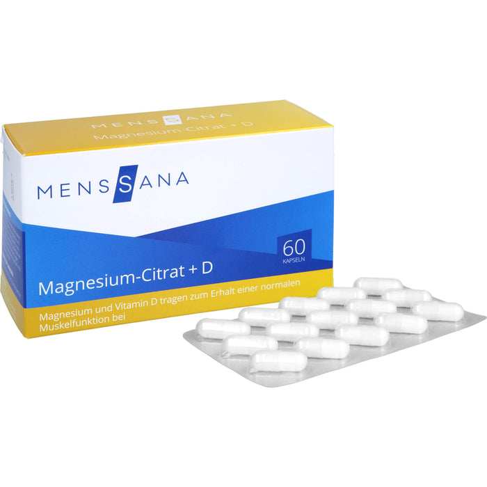 Magnesium-Citrat + D MensSana , 60 pc Capsules