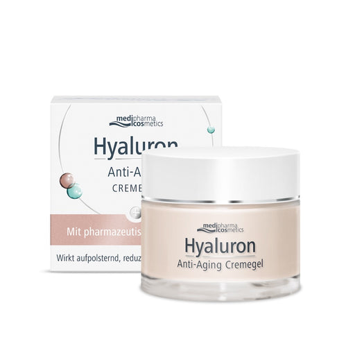Medipharma Cosmetics Hyaluron Anti-Aging Cremegel wirkt aufpolsternd und reduziert Falten, 50 ml Gel