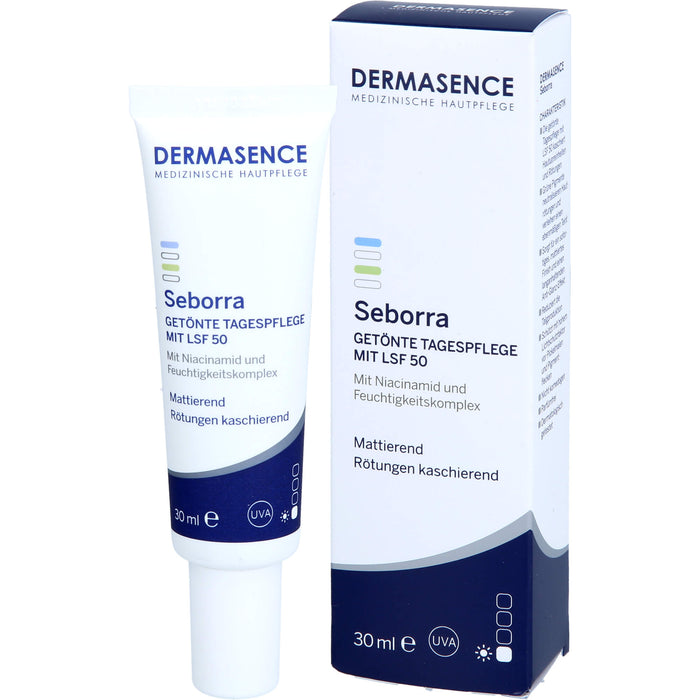 DERMASENCE Seborra getönte Tagespflege mit LSF 50, 30 ml Cream