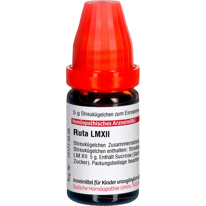 Ruta LM XII DHU Globuli, 5 g Globules