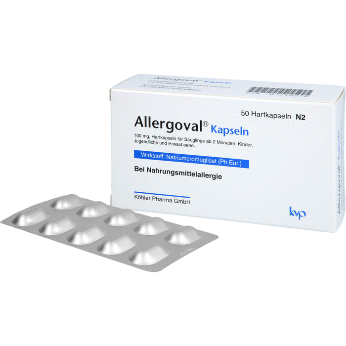 Allergoval Kapseln bei Nahrungsmittelallergie, 50 pcs. Capsules