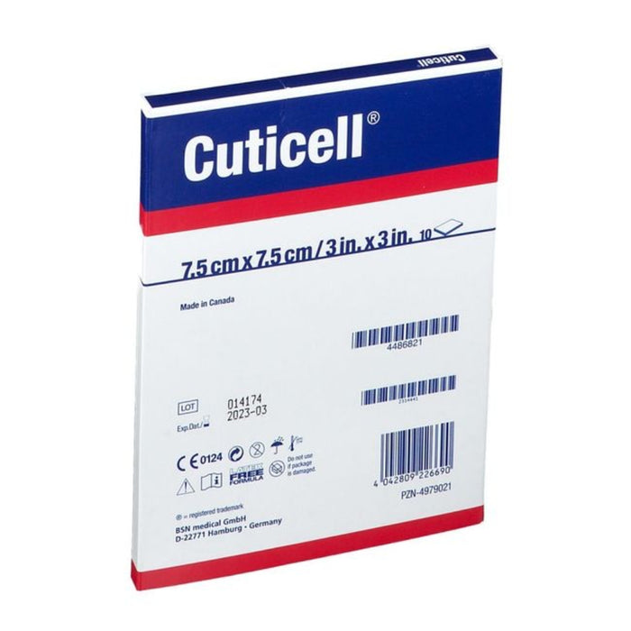 Cuticell Salbenkompresse 7,5 x 7,5 cm, 10 pcs. Wound gauze