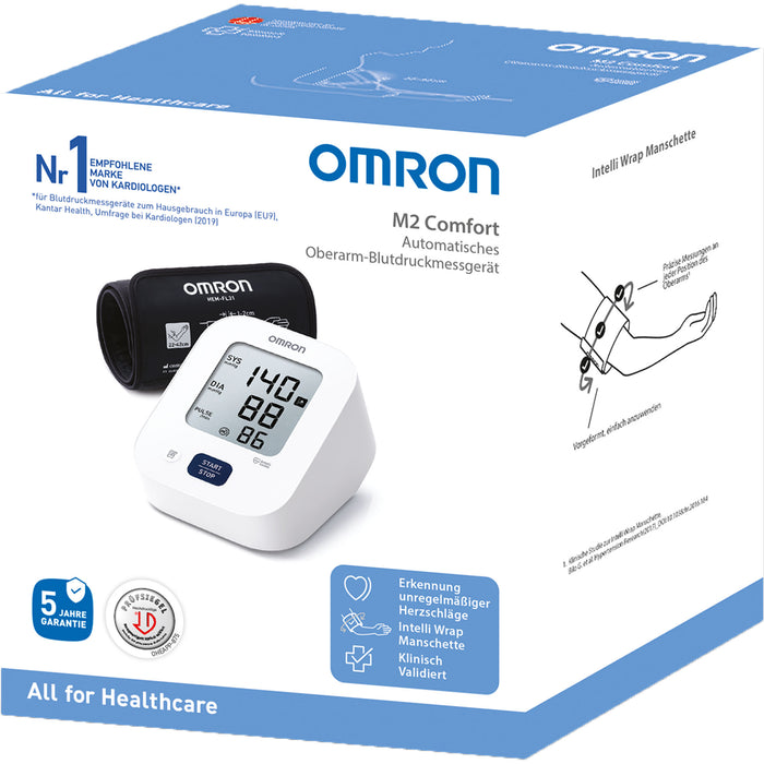 OMRON M2 Comfort Oberarm Blutdruckmessgerät, 1 pcs. Blood pressure monitor