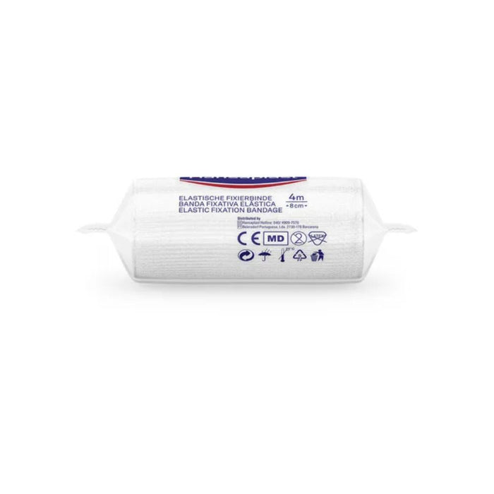 Hansaplast elastische Fixierbinde gekreppt 4 m x 8 cm, 1 pcs. dressing