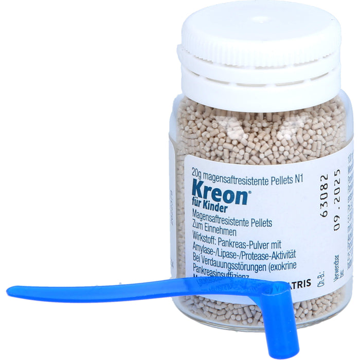 Kreon  für Kinder, Magensaftresistente Pellets, 20 g Pulver
