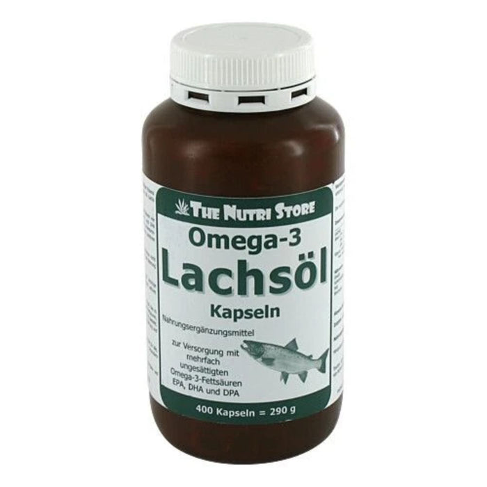 The Nutri Store Omega-3 Lachsöl 500 mg Kapseln, 400 St. Kapseln