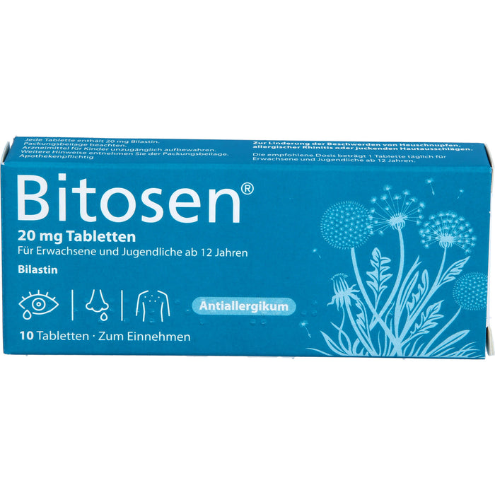 Bitosen 20 mg Tabletten bei Allergien, 10 St. Tabletten