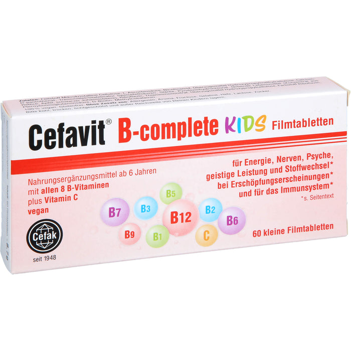 Cefavit B-complete Kids Tabletten, 60 pcs. Tablets