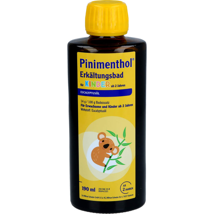 Pinimenthol Eucalyptusöl Erkältungsbad für Kinder ab 2, 190 ml Additif pour le bain