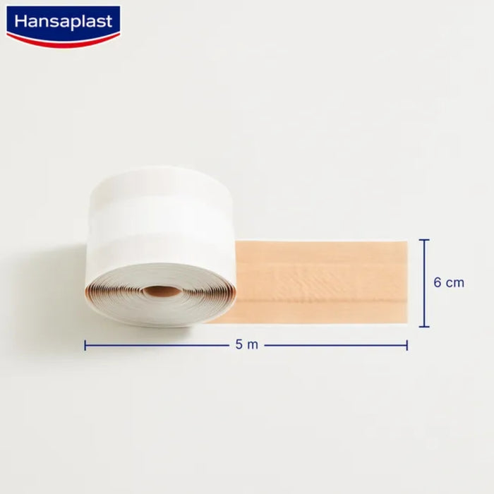 Hansaplast Elastic Pflaster 5 m x 6 cm extra flexibel, 1 pc Pansement