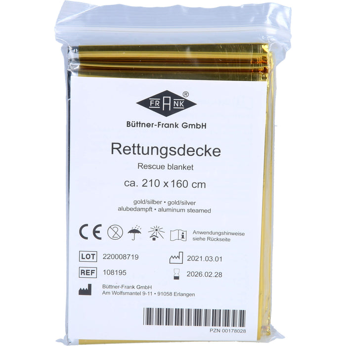 Rettungsdeckef KFZ 210x160, 1 St 
