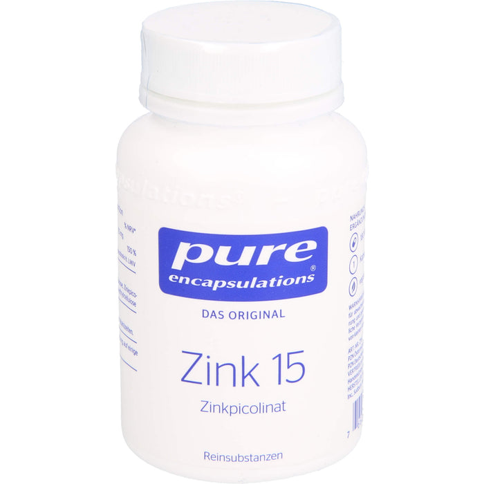 Pure Encapsulations Zink 15 Zinkpicolinat Kapseln, 180 St. Kapseln