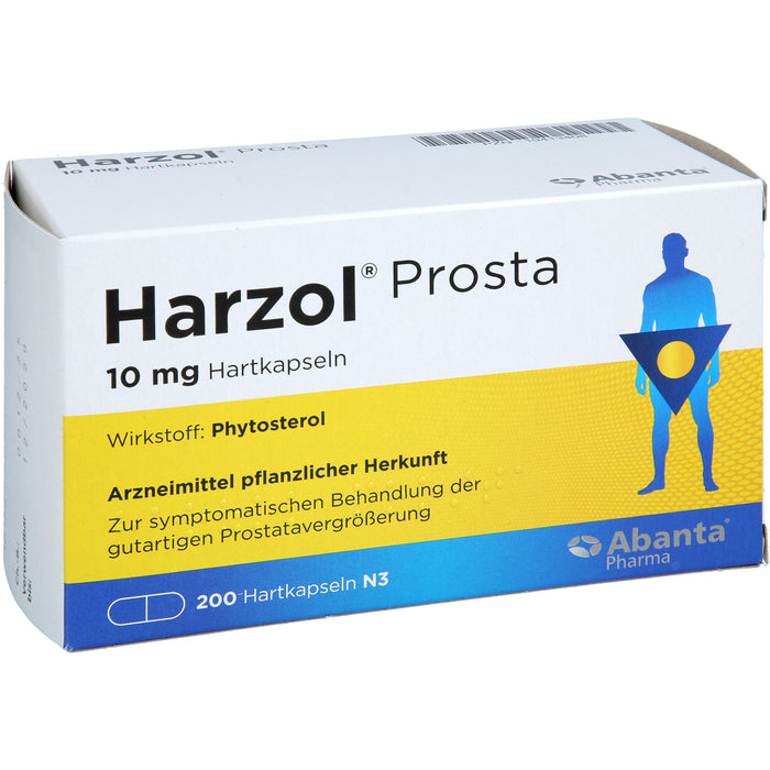 Harzol Prosta 10 mg Hartkapseln bei gutartiger Prostatavergrößerung, 200 pcs. Capsules
