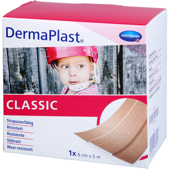 DermaPlast Classic 6cmx5m, 1 St. Pflaster