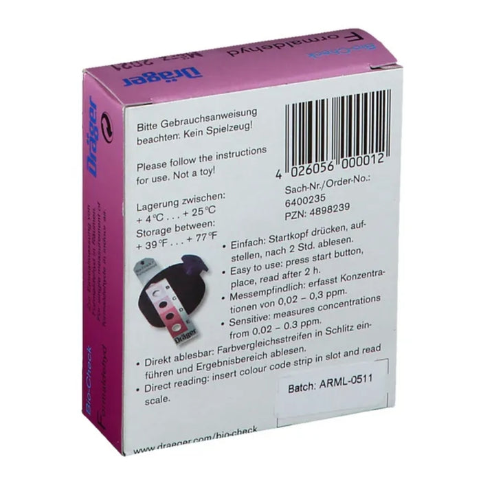 BIO-CHECK FORMALDEHYD, 1 pcs. Test