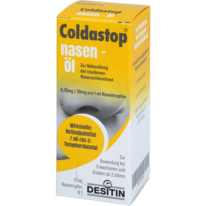 Coldastop Nasen-Öl bei trockener Nasenschleimhaut, 10 ml Öl