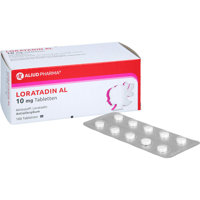 LORATADIN AL 10 mg Tabletten Antiallergikum, 100 pcs. Tablets