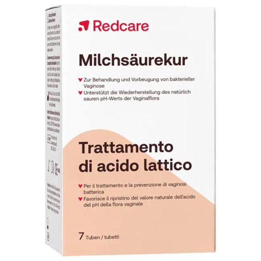 Redcare Milchsäurekur Tuben zur Behandlung und Vorbeugung bakterieller Vaginose, 7 St. Packung