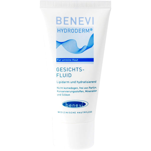 Benevi Hydroderm Gesichts-Fluid hydratisierende Pflege bei unreiner Haut, 50 ml Lotion
