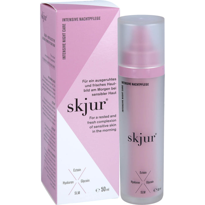 Skjur Intensive Nachtpflege für ein ausgeruhtes und frisches Hautbild bei sensibler Haut, 50 ml Creme