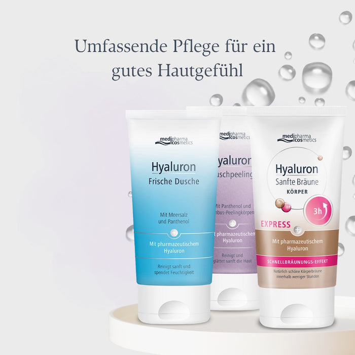 Medipharma Cosmetics Hyaluron Duschpeeling reinigt und glättet die Haut, 150 ml exfoliation