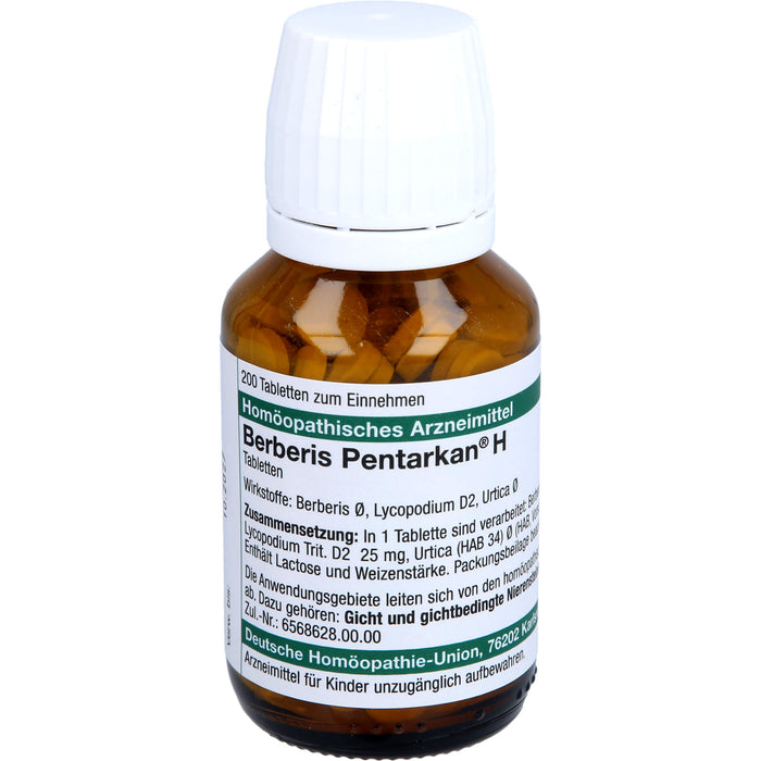 Berberis Pentarkan  H Tabletten, 200 pc Tablettes