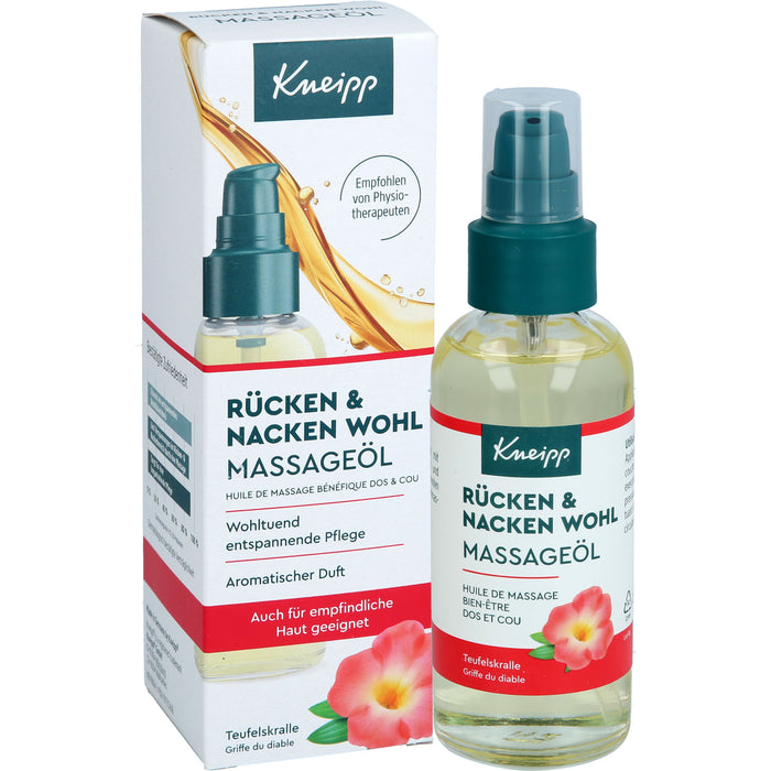 Kneipp Rücken & Nacken Wohl Massageöl Teufelskralle, 100 ml Öl