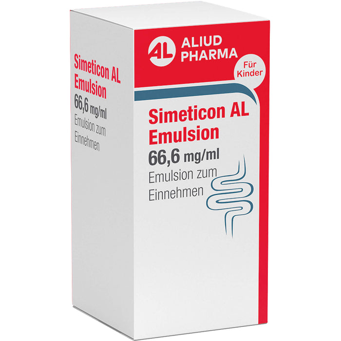 Simeticon AL Emulsion zur Linderung von gasbedingten Beschwerden und Dreimonatskoliken, 50 ml Lösung