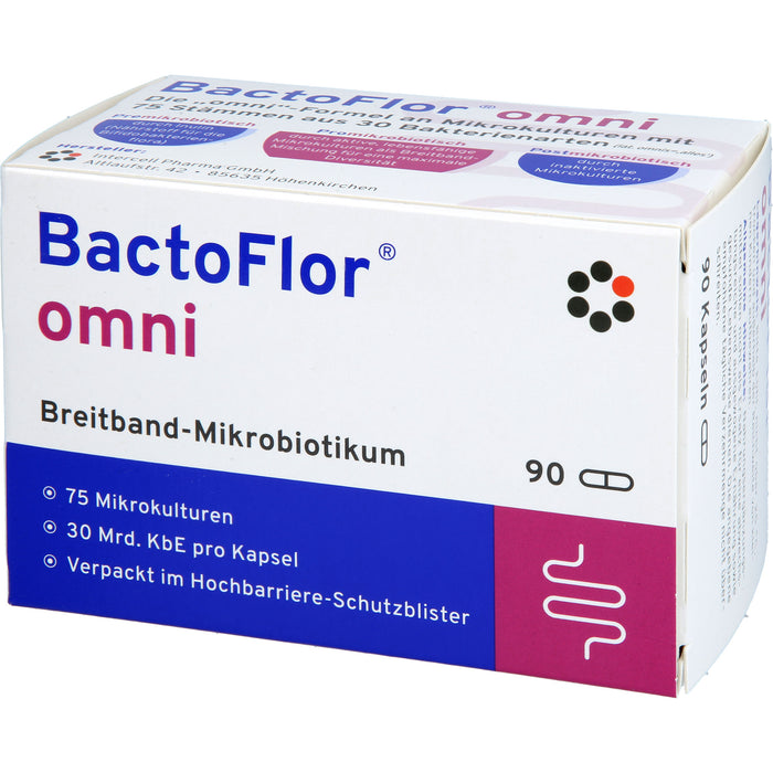 BactoFlor omni Hartkapseln Breitband-Mikrobiotikum, 90 St. Kapseln