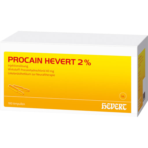 Procain Hevert 2%, 100 St. Ampullen