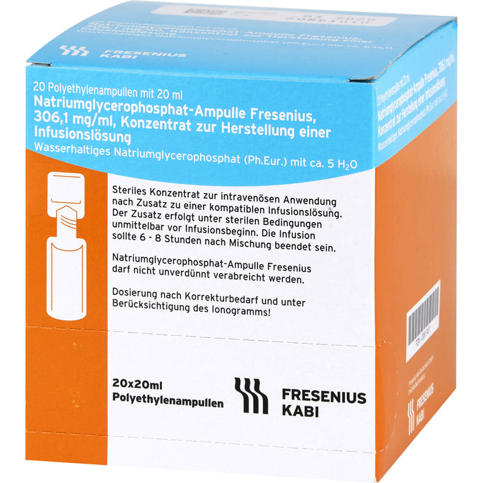 Fresenius Natriumglycerophosphat Konzentrat, 400 ml Solution