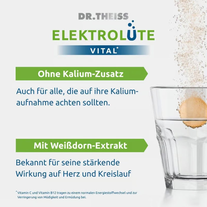 DR. THEISS Elektrolüte Vital Brausetabletten, 20 St. Brausetabletten