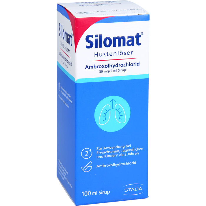 Silomat Hustenlöser erleichtert das Abhusten mit Erdbeer-Vanille-Geschmack für Kinder ab 2 Jahren, 100 ml Solution