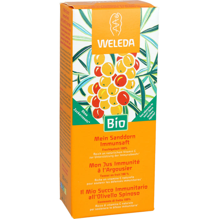 WELEDA Mein Sanddorn Immunsaft unterstützt die Immunabwehr, 200 ml Solution