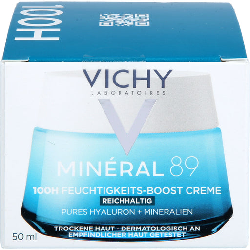 VICHY  Minéral 89 100H Feuchtigkeits-Boost-Creme reichhaltig, 50 ml Creme