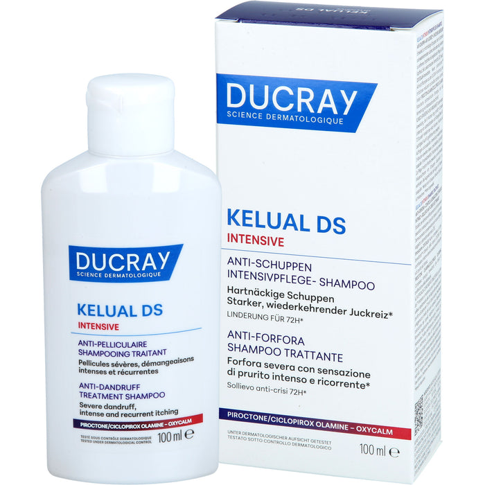 DUCRAY KELUAL DS Intensive Anti-Schuppen Intensivpflege-Shampoo, 100 ml Shampoing