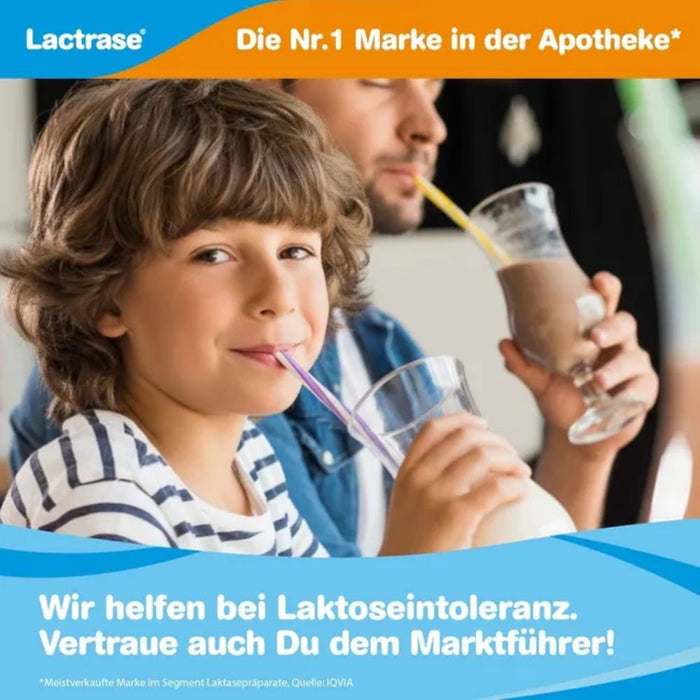 Lactrase 6000 FCC Einheiten Tabletten bei Lactose-Intoleranz Doppelpack, 240 pc Tablettes