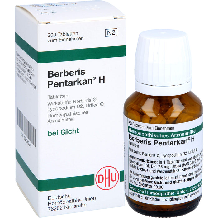 Berberis Pentarkan  H Tabletten, 200 pc Tablettes