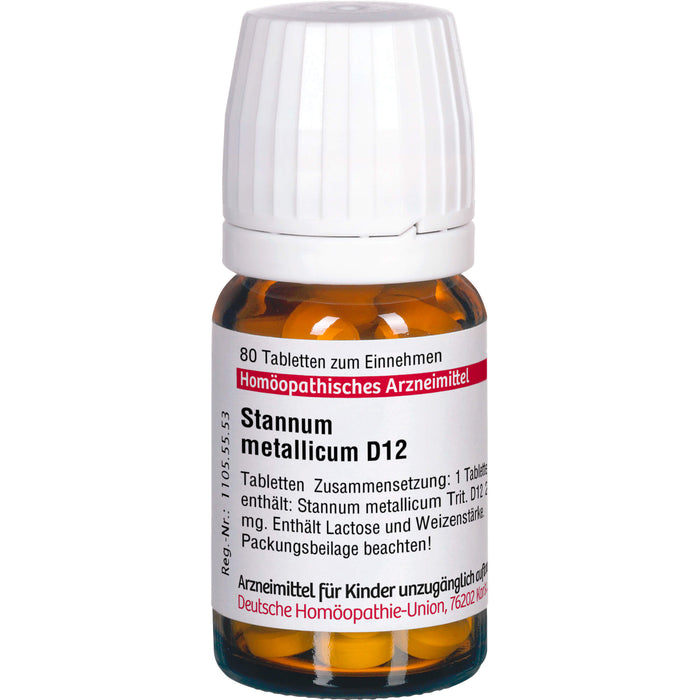 Stannum metallicum D12 DHU Tabletten, 80 pcs. Tablets