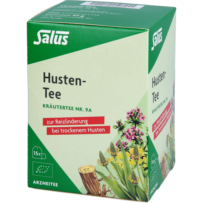 Salus Husten-Tee Kräutertee Nr. 9a zur Reizlinderung bei trockenem Husten, 15 pcs. Filter bag