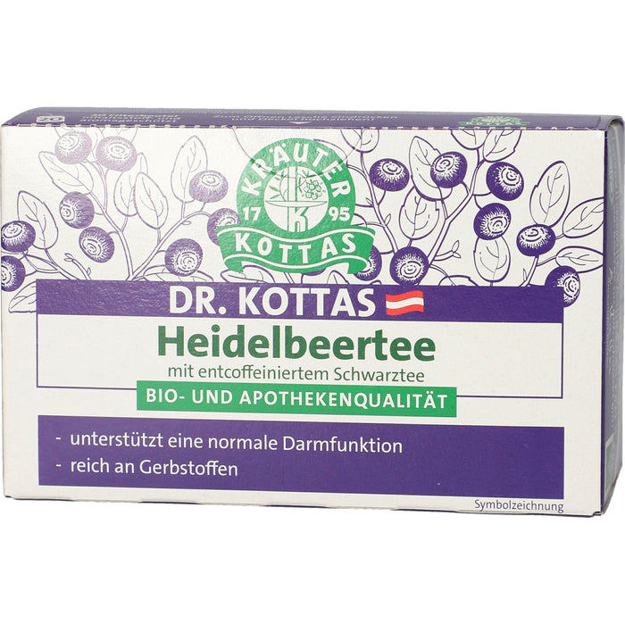 DR. KOTTAS Heidelbeertee Filterbeutel, 20 pcs. Filter bag