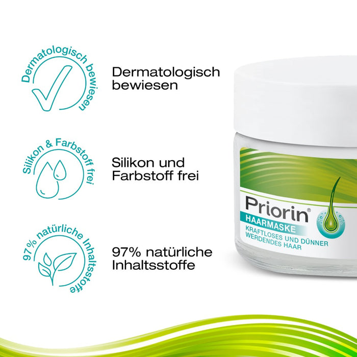 Priorin Haarmaske kraftloses und dünner werdendes Haar, 180 ml Masken