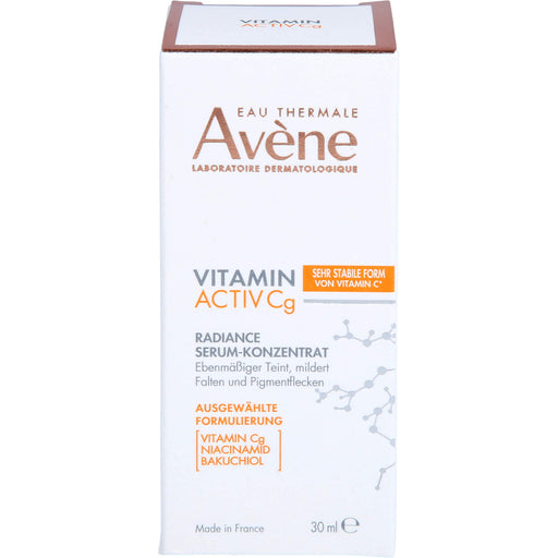 Avène Vitamin Activ Cg Radiance Serum-Konzentrat für ebenmäßigen Teint, milderrt Falten und Pigmentflecken, 30 ml Lösung