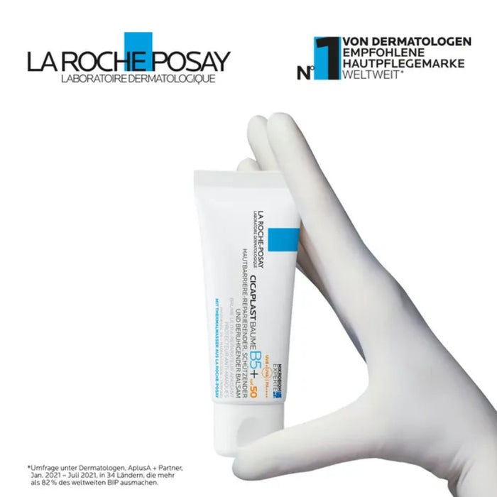 La Roche-Posay Cicaplast Baume B5+ LSF 50 hautberuhigender und regenerierender Balsam, 40 ml Balsam
