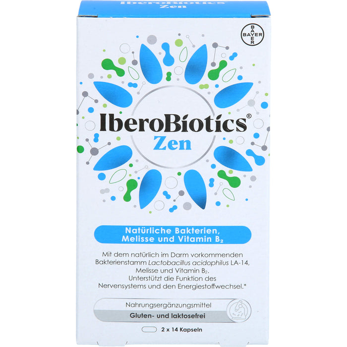 IberoBiotics Zen Kapseln für ein gutes Bauchgefühl in stressigen Zeiten, 14 St. Tagesportionen