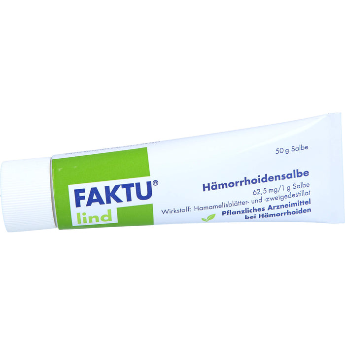 Faktu lind Hämorrhoidensalbe bei Hämorrhoidalleiden im Anfangsstadium, 50 g Onguent