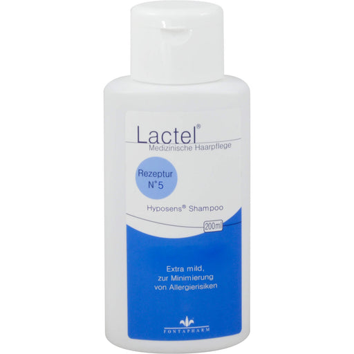 Lactel Nr.5 Hyposens Shampoo extra mild, zur Minimierung von Allergierisiken, 200 ml Shampoo