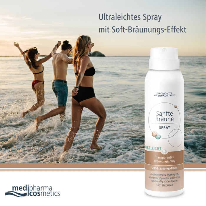 Medipharma Cosmetics sanfte Bräune Spray ultraleichtes transparentes Bräunungsspray, 150 ml Lösung