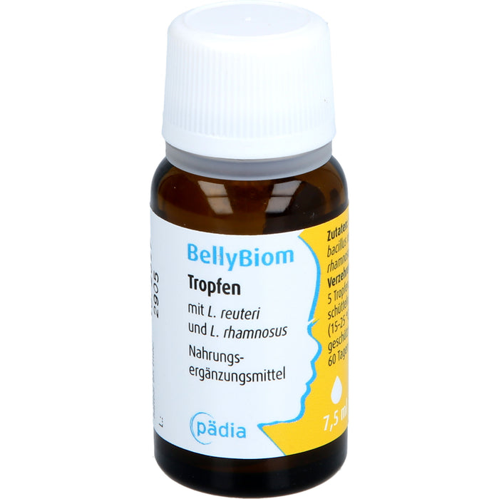 BellyBiom Tropfen unterstützen die kindliche Darmflora mit bewährten Milchsäurebakterien von Geburt an, 7.5 ml Tropfen