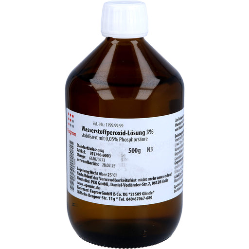 Wasserstoffperoxid Lösung 3% Fagron, 500 ml, 500 g LOE